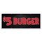 Signmission $5 Burger Banner Concession Stand Food Truck Single Sided B-120-30002 - alternate 1